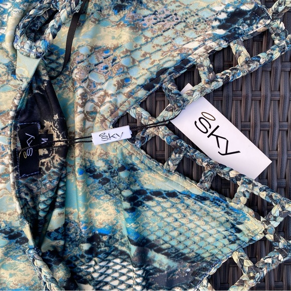 SKY Women’s Cami Tie Halter Top NWT - Picture 5 of 7